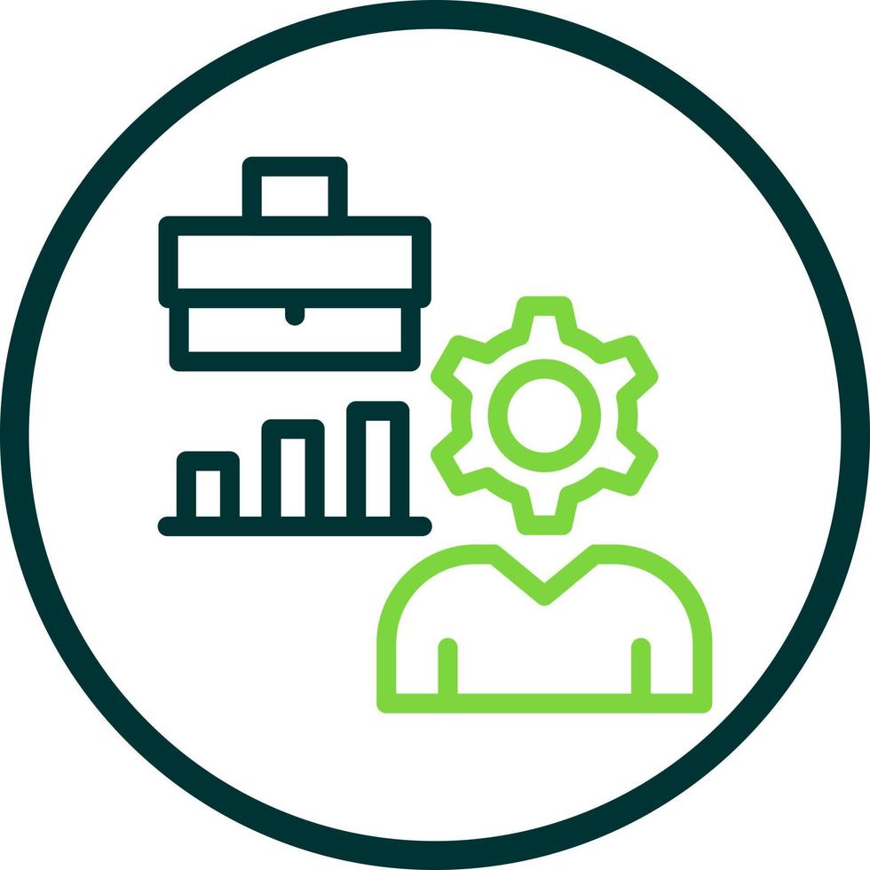 Hard At Work Vector Icon Design