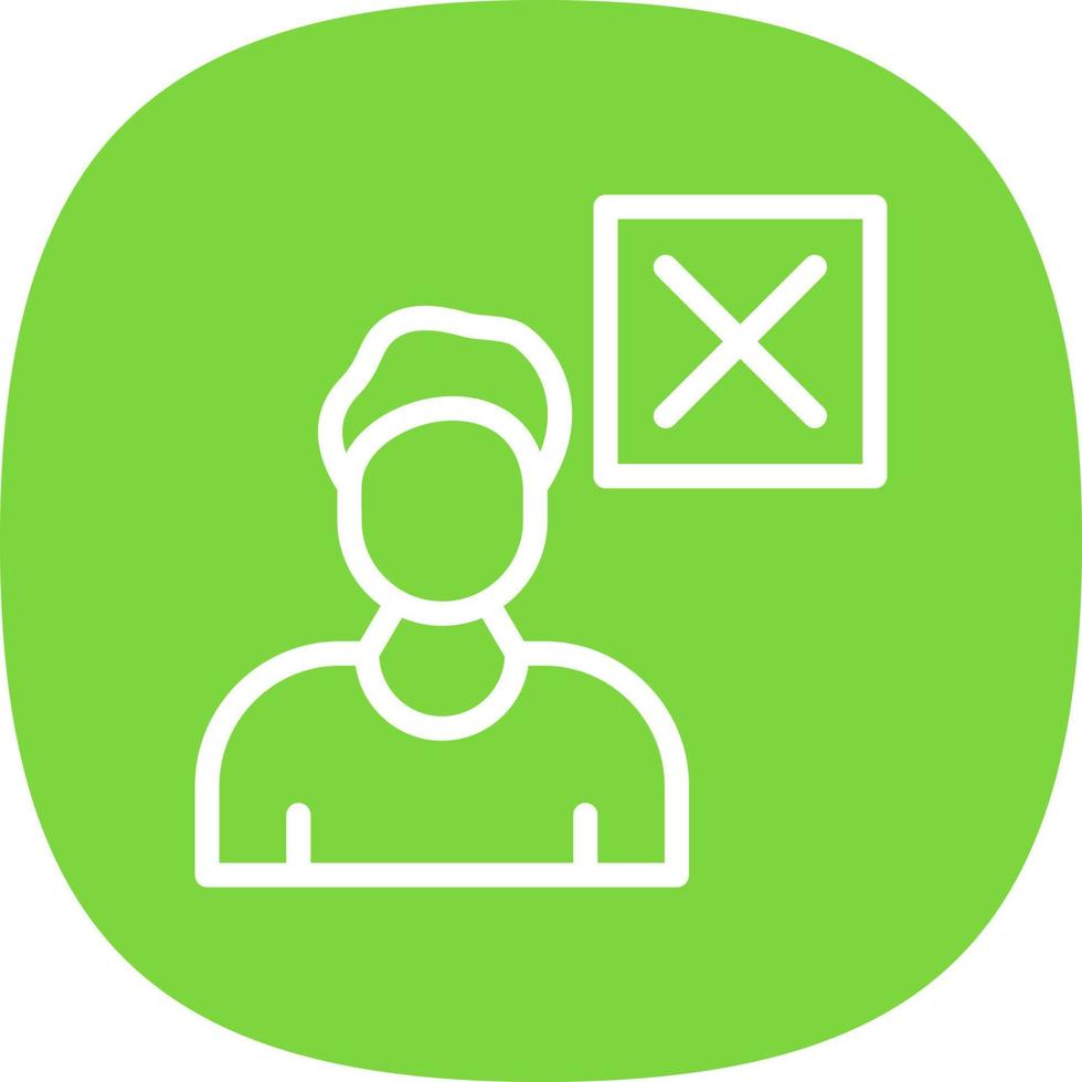 Delete User Vector Icon Design