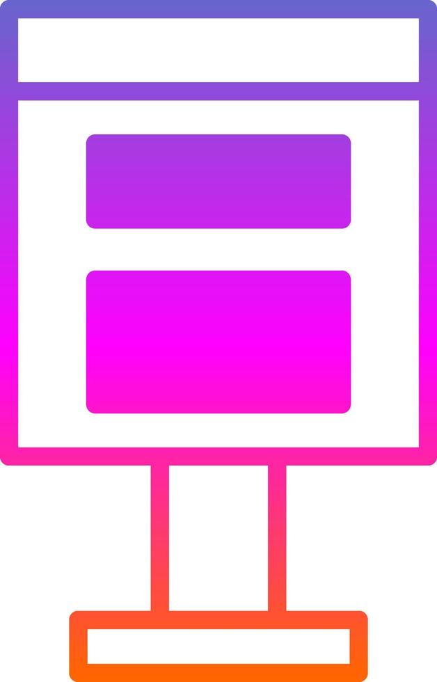 Postbox Vector Icon Design