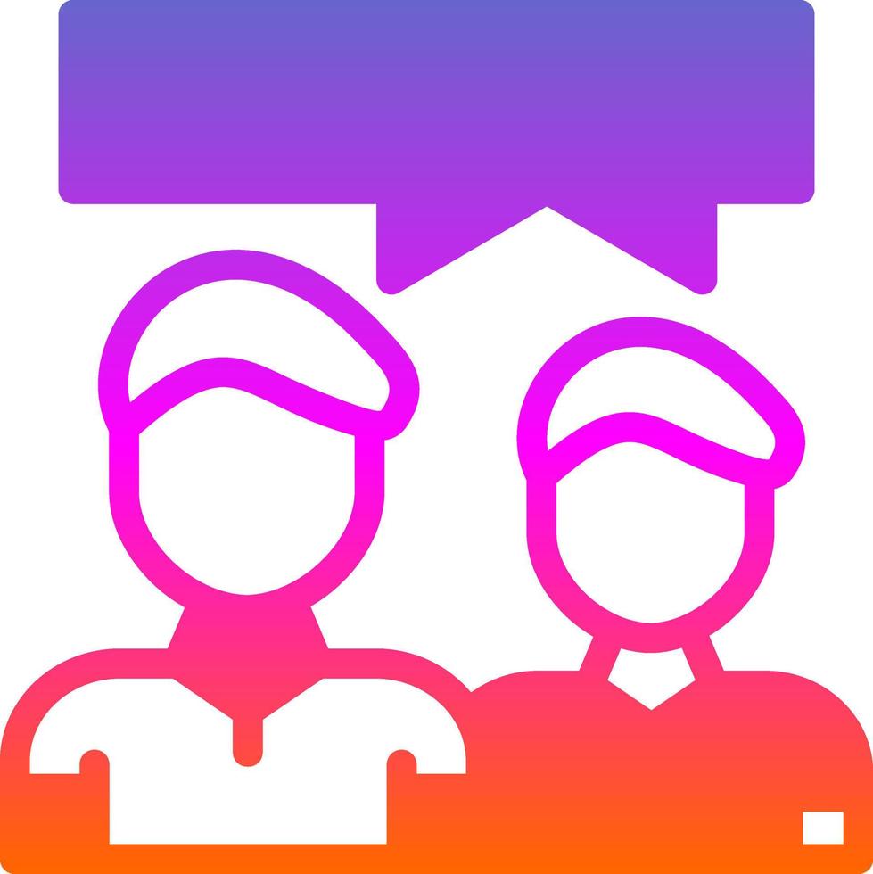 Collaboration Vector Icon Design