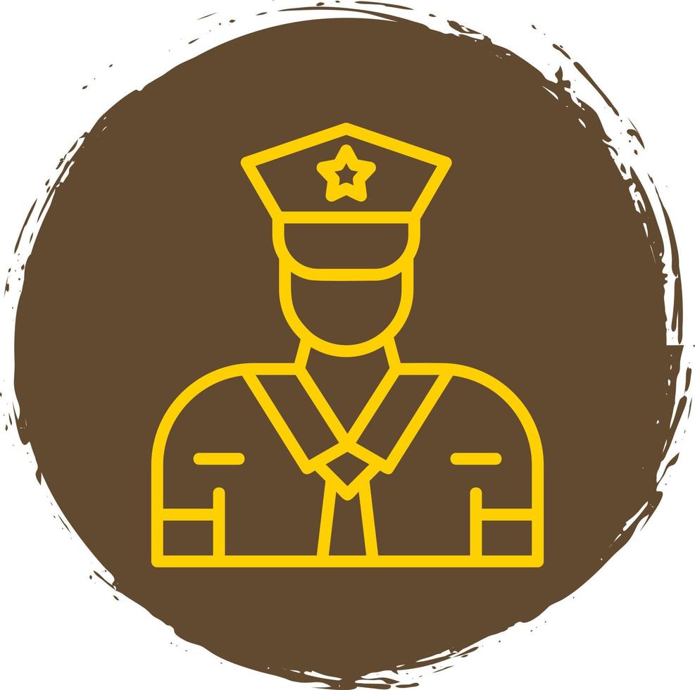 Security Guard Vector Icon Design