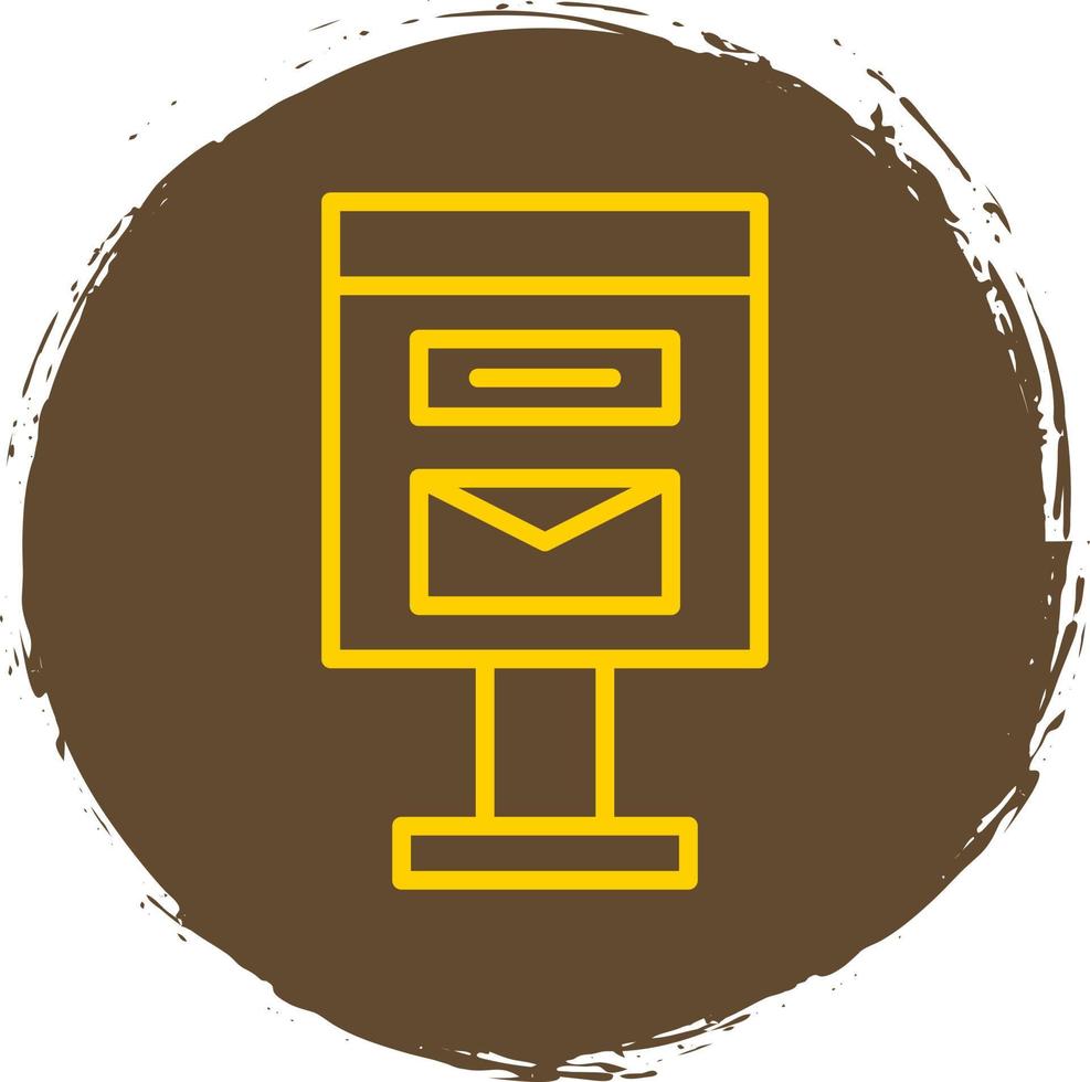 Postbox Vector Icon Design