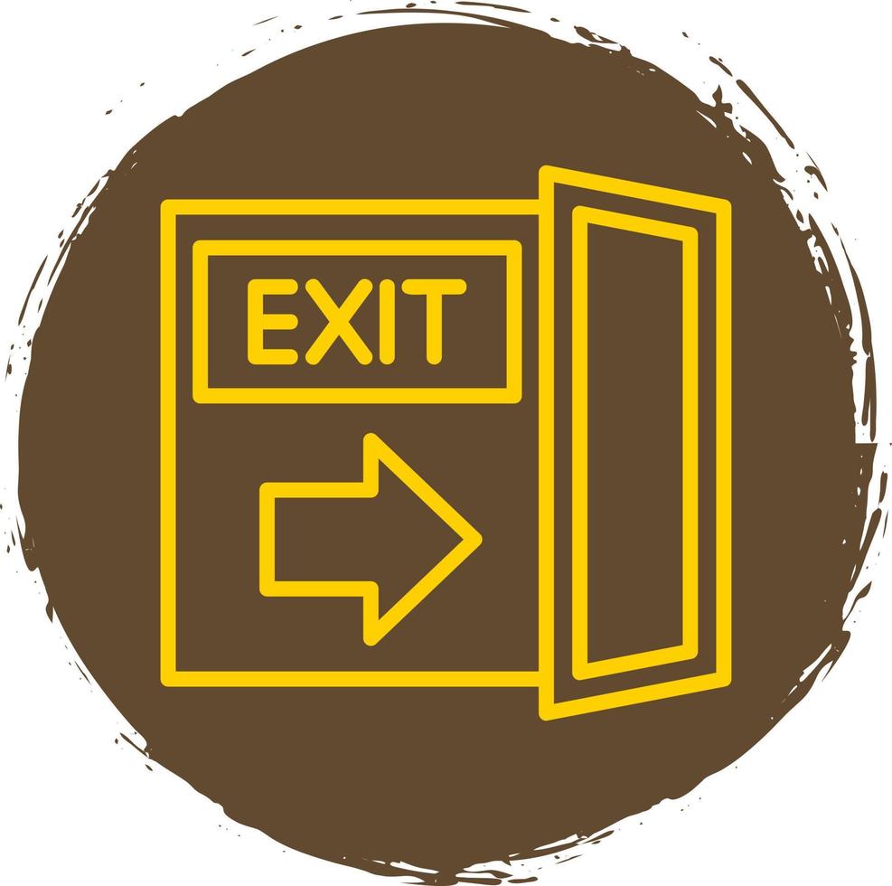 Exit Vector Icon Design