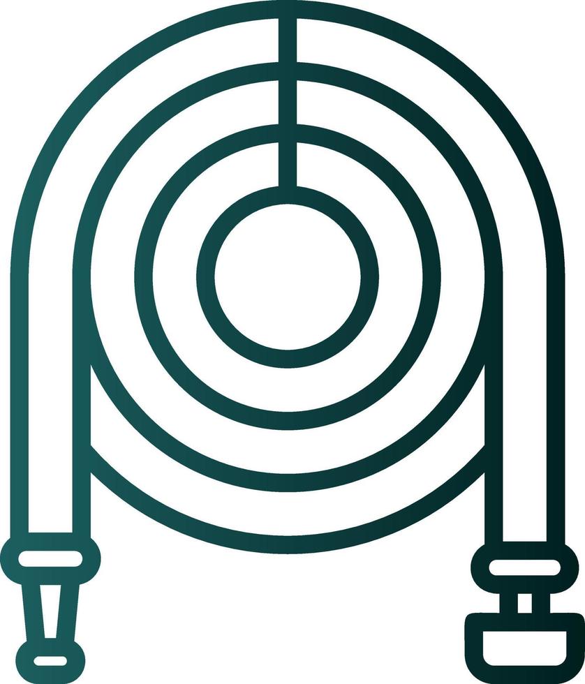 Garden Hose Vector Icon Design