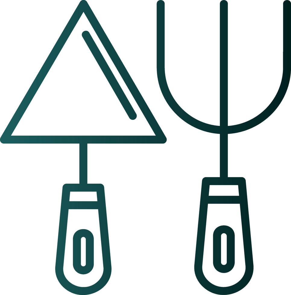 Fork And Trowel Vector Icon Design