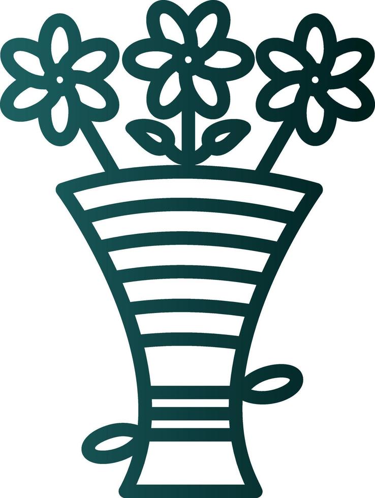 Bouquet Vector Icon Design