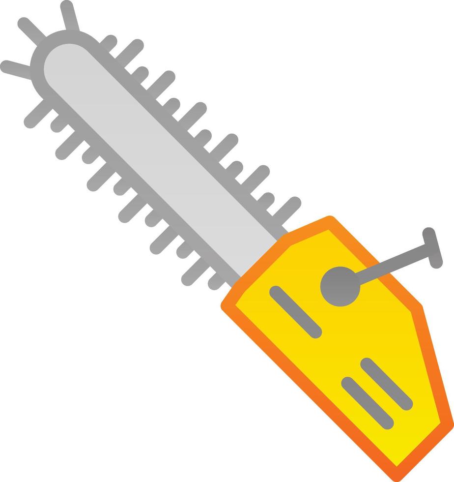 Chainsaw Vector Icon Design