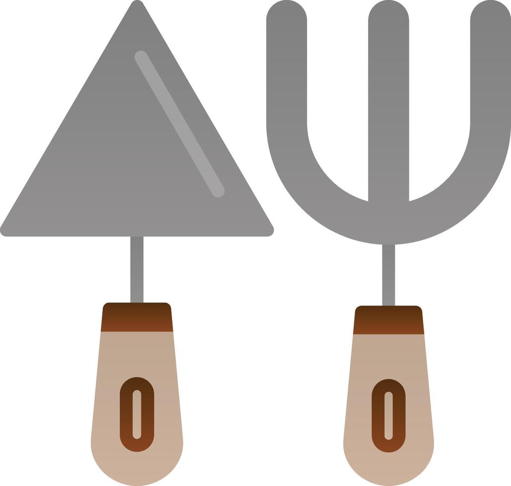 Fork And Trowel Vector Icon Design