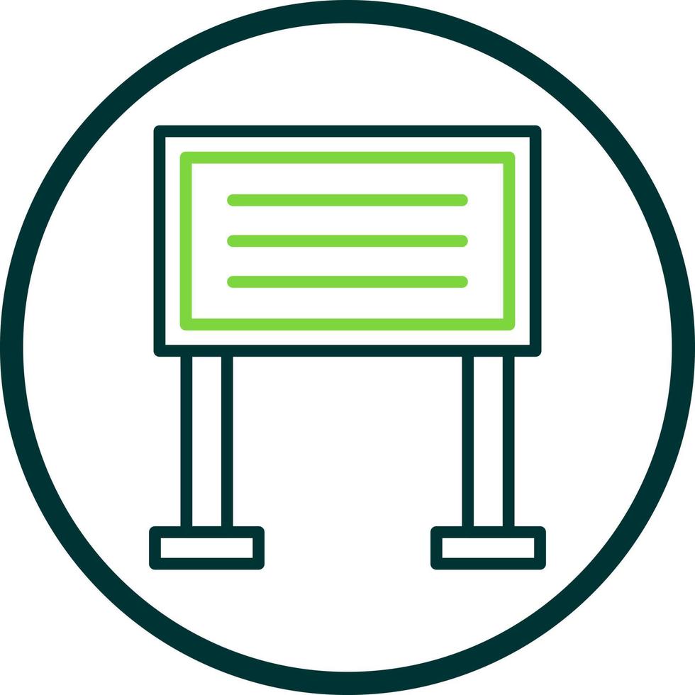 Sign Board Vector Icon Design