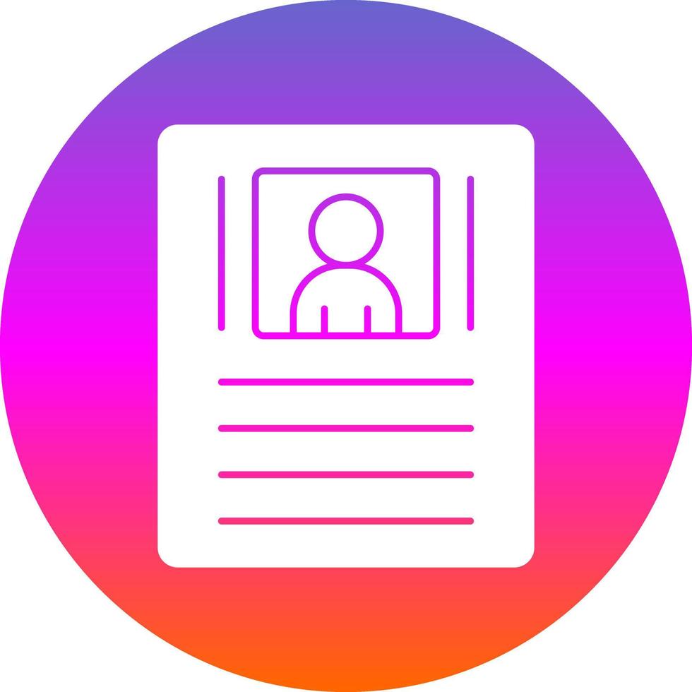 Resume Vector Icon Design