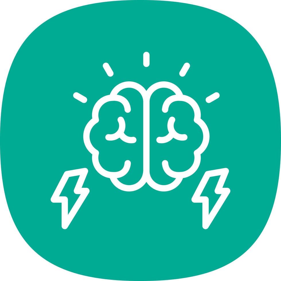 Brain Power Vector Icon Design