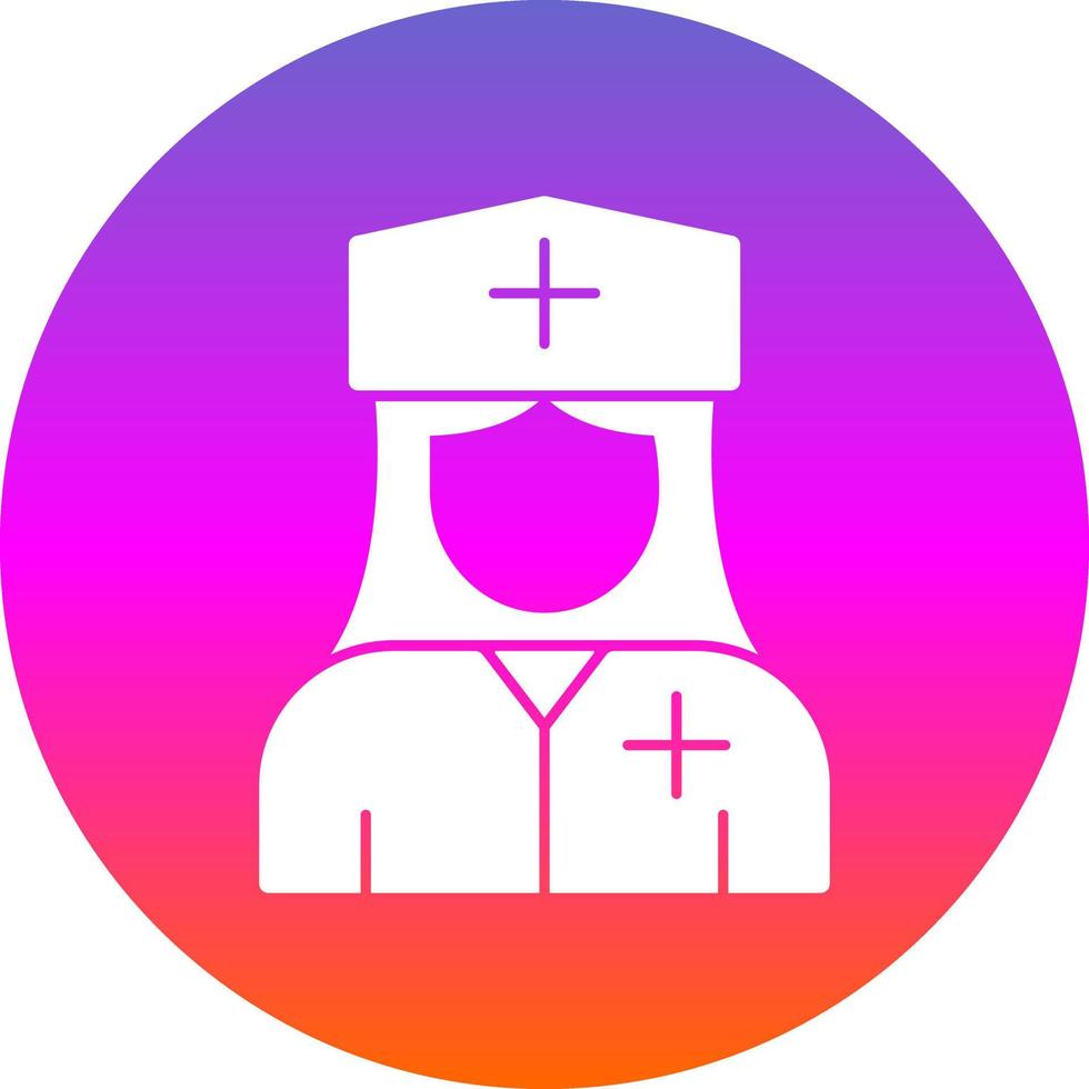 diseño de icono de vector de enfermera