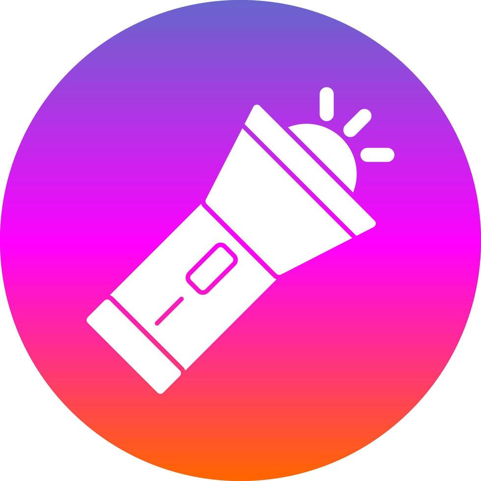Flashlight Vector Icon Design
