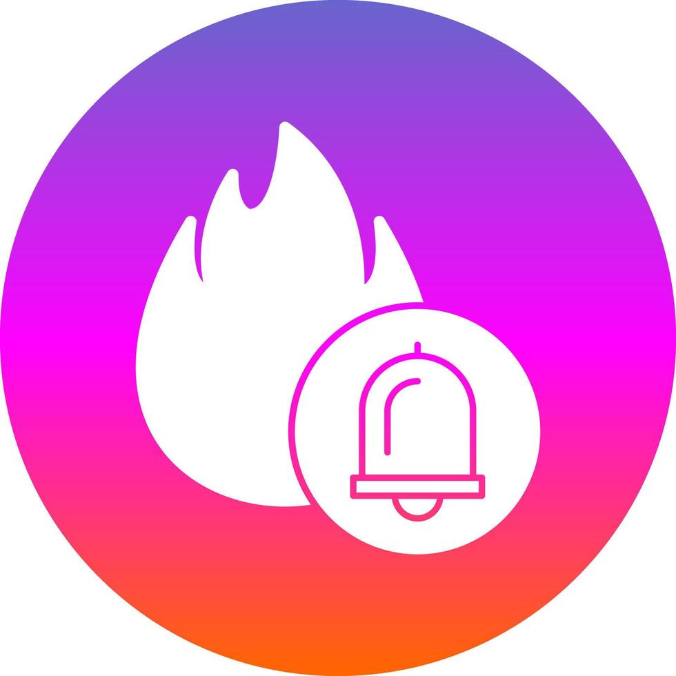 diseño de icono de vector de alarma de incendio