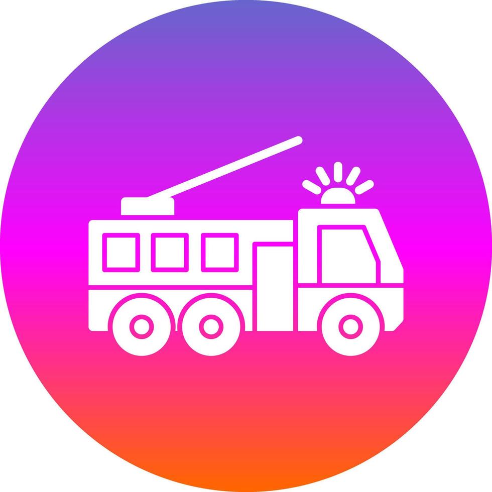 Fire Truck Vector Icon Design