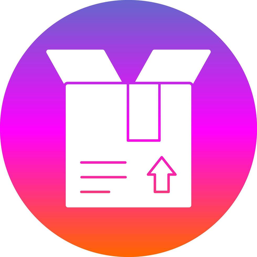 Open Box Vector Icon Design