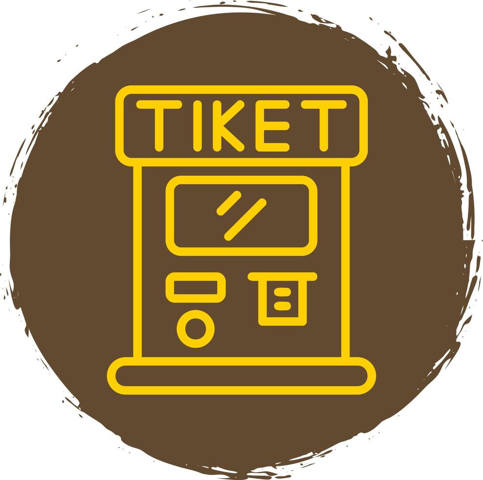 Ticket Machine Vector Icon Design