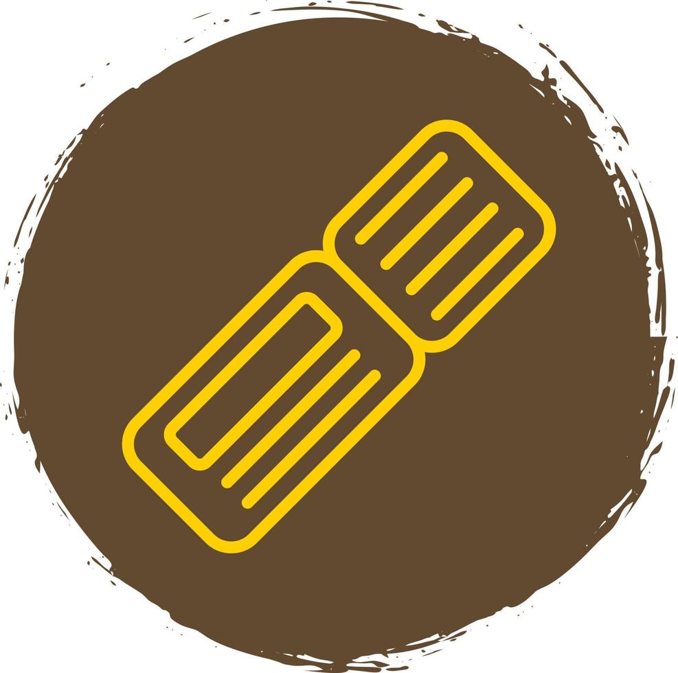 Train Ticket Vector Icon Design