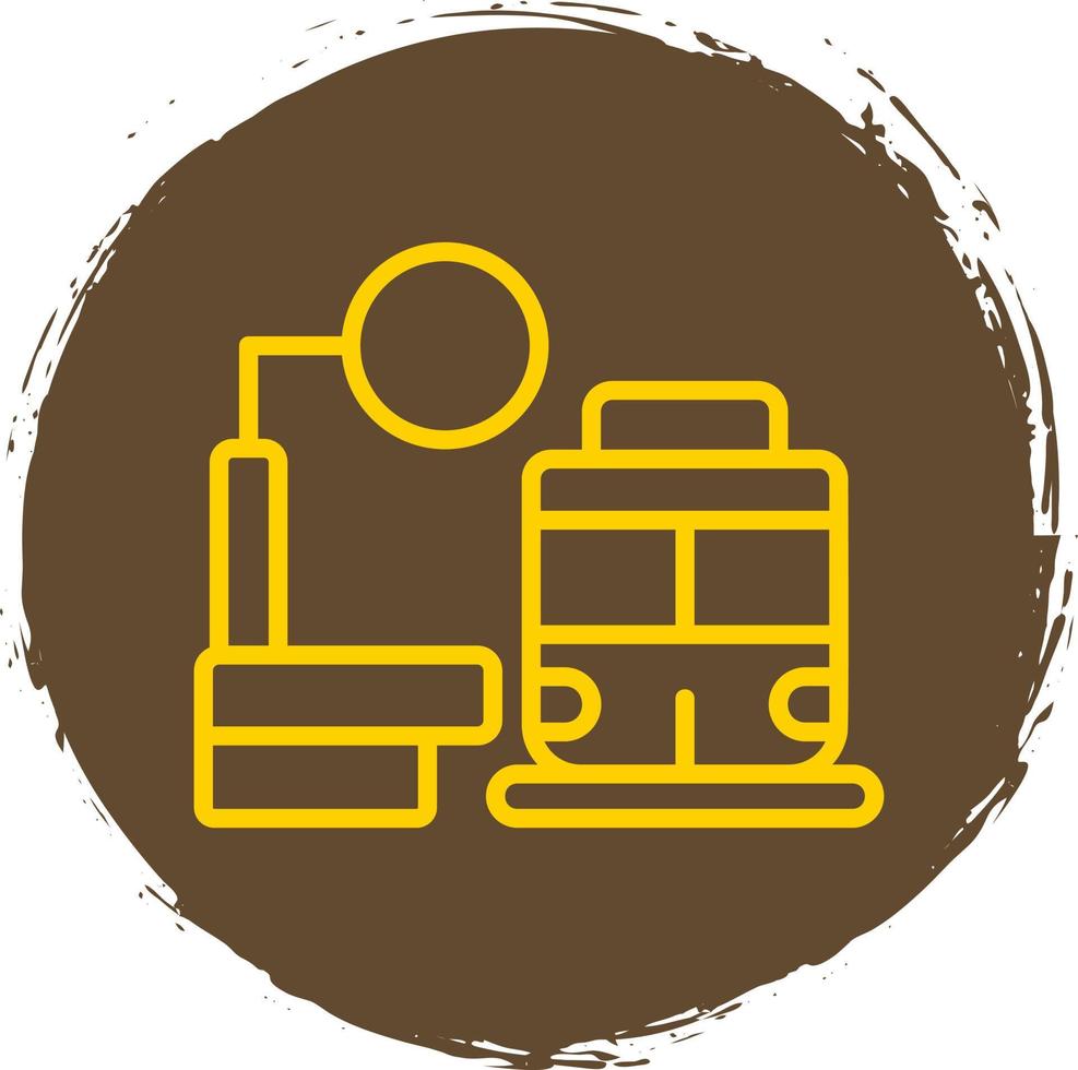 Train Stop Vector Icon Design