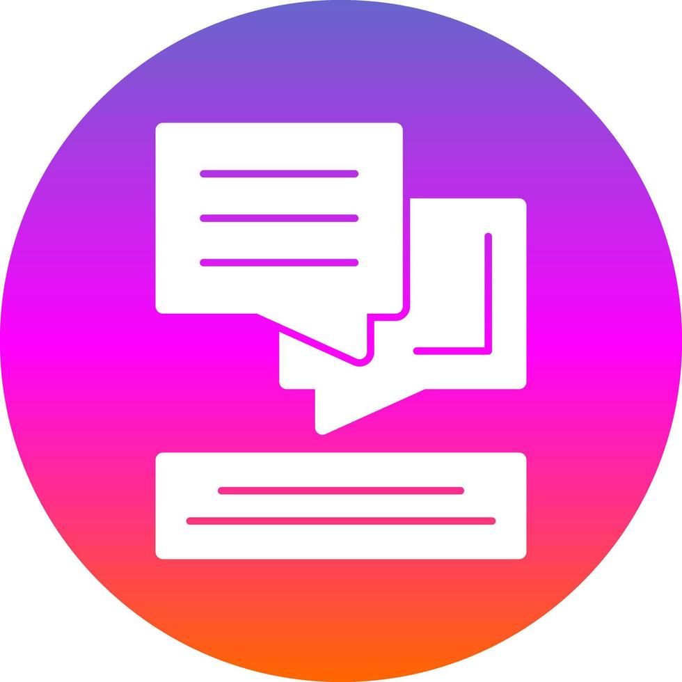 Dialog Vector Icon Design