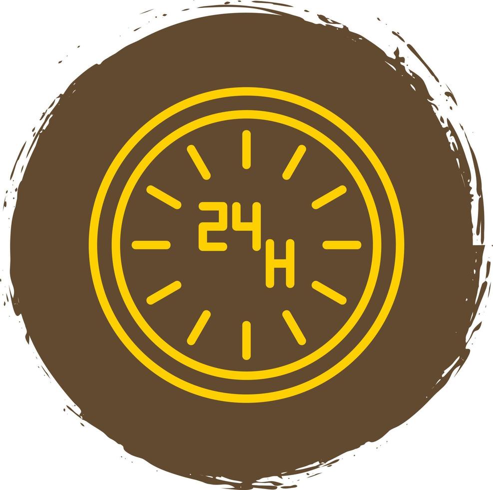 24 Hours Vector Icon Design