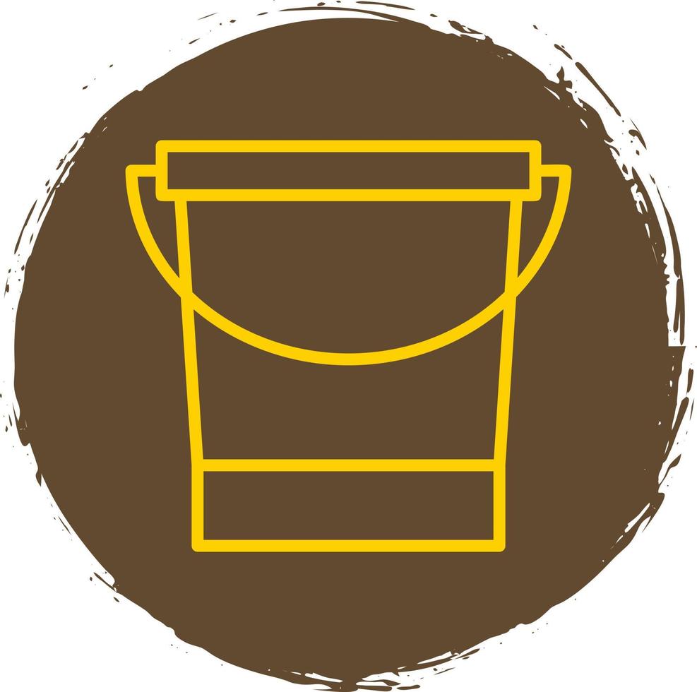 Water Bucket Vector Icon Design
