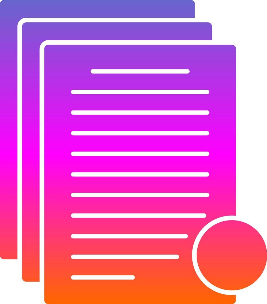 Documents Vector Icon Design