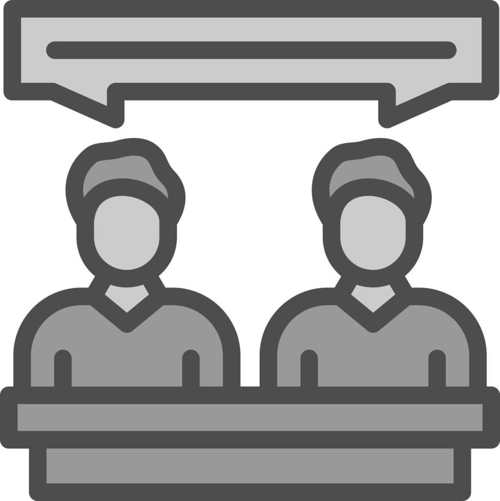 Internal Meeting Vector Icon Design