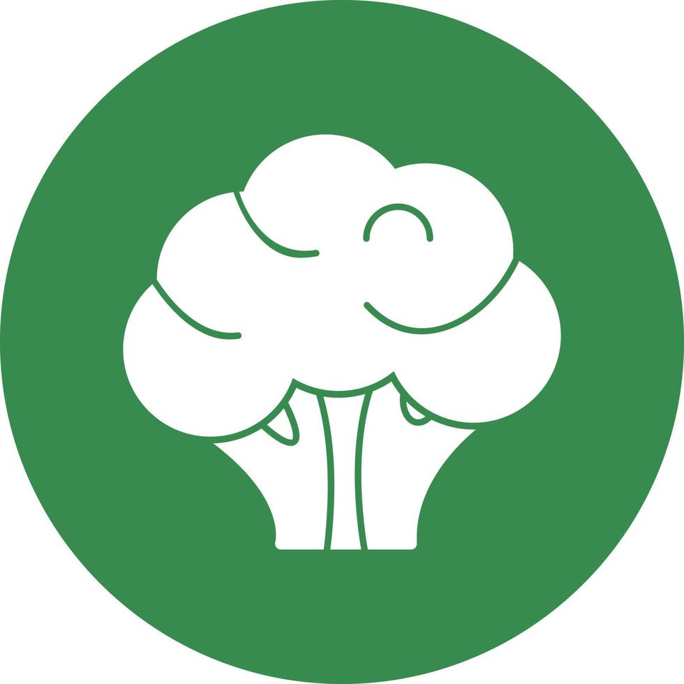 Broccoli Vector Icon Design