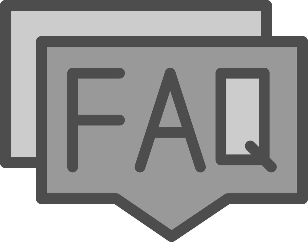 diseño de icono de vector de preguntas frecuentes
