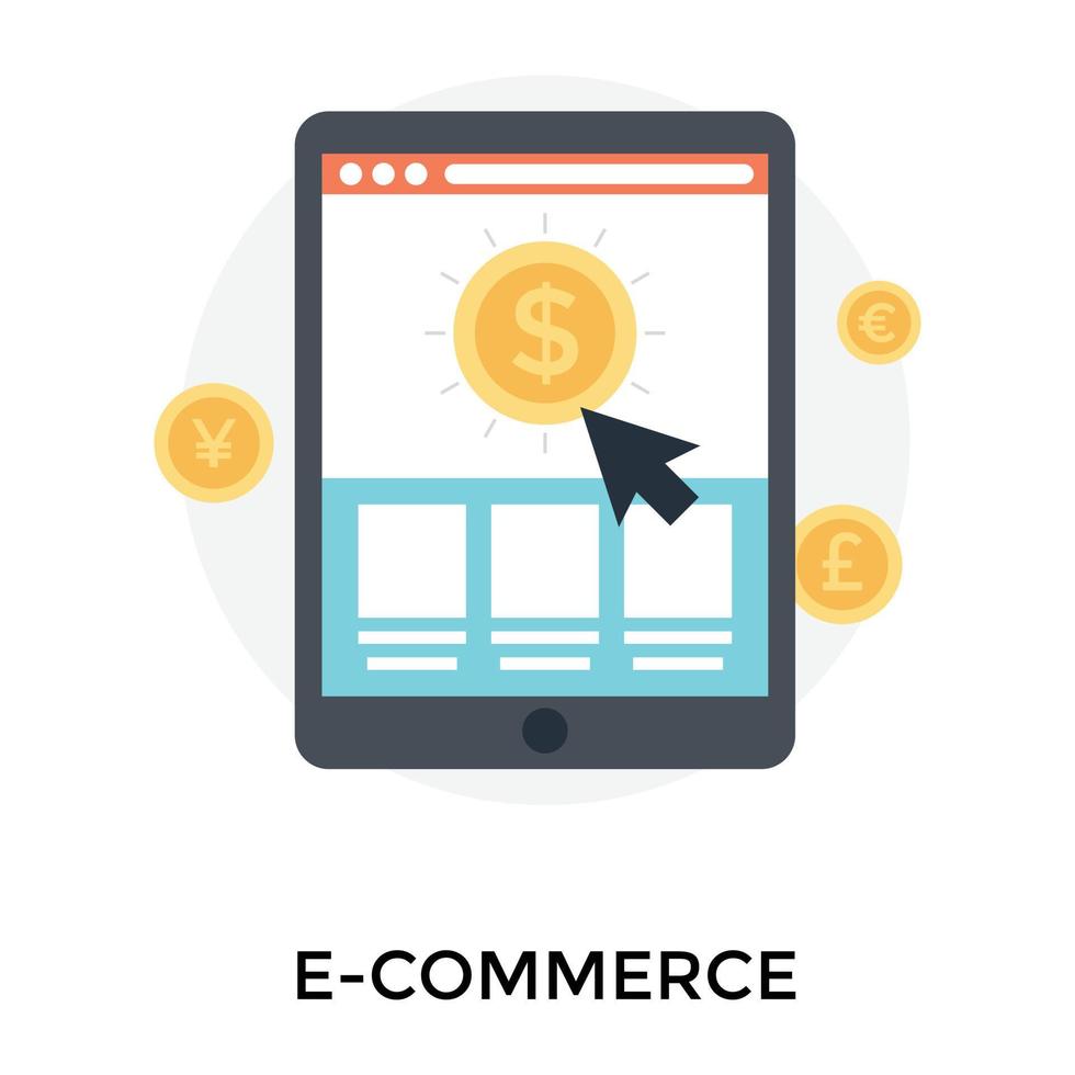 Trendy E commerce vector