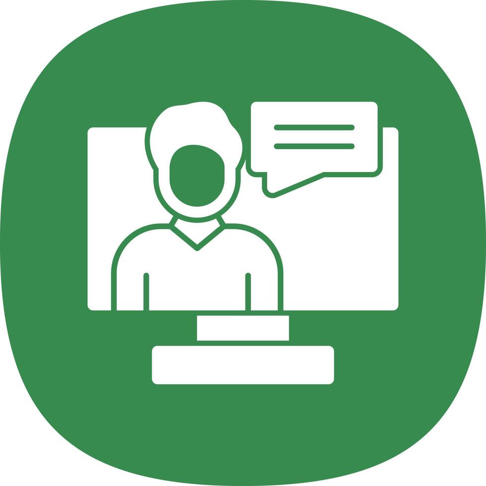 Digital Man Vector Icon Design