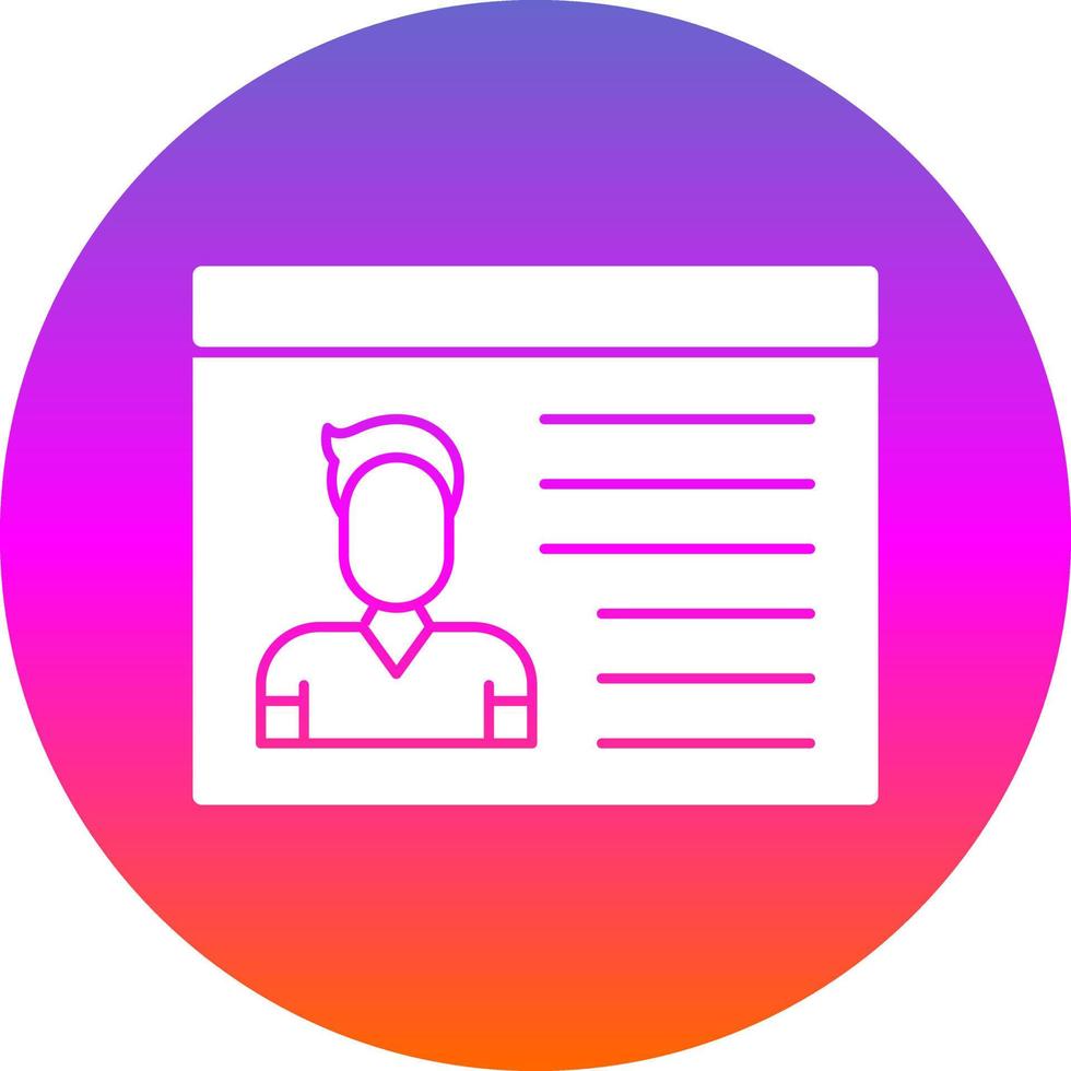 Identification Cards Vector Icon Design