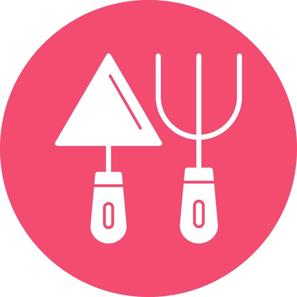 Fork And Trowel Vector Icon Design
