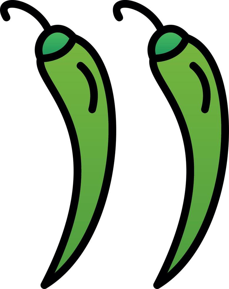 diseño de icono de vector de pimiento picante