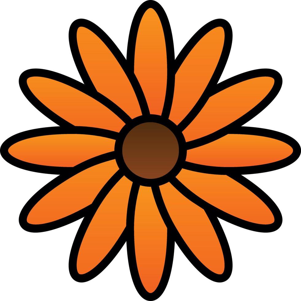 Calendula Vector Icon Design