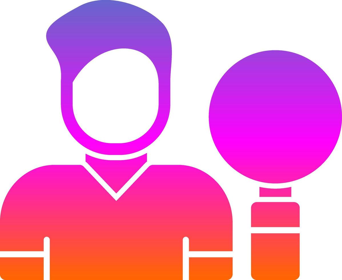 Searcher Vector Icon Design
