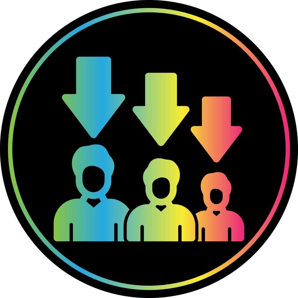 diseño de icono de vector de reducción de tamaño