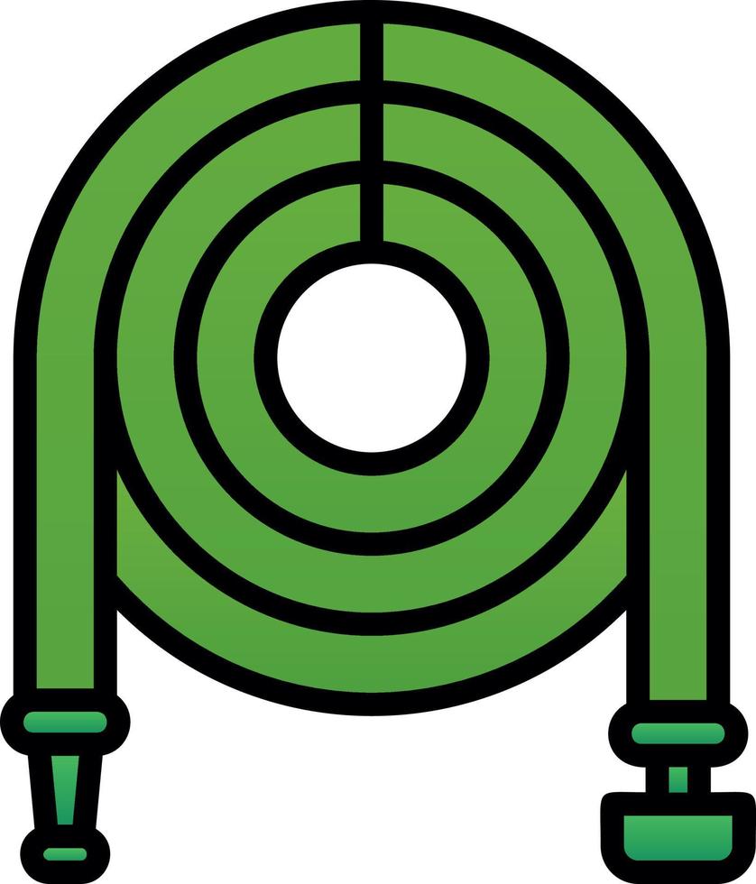 Garden Hose Vector Icon Design