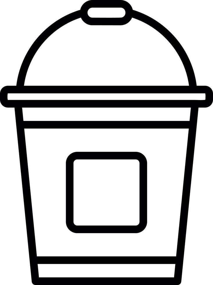 Bucket Vector Icon Design
