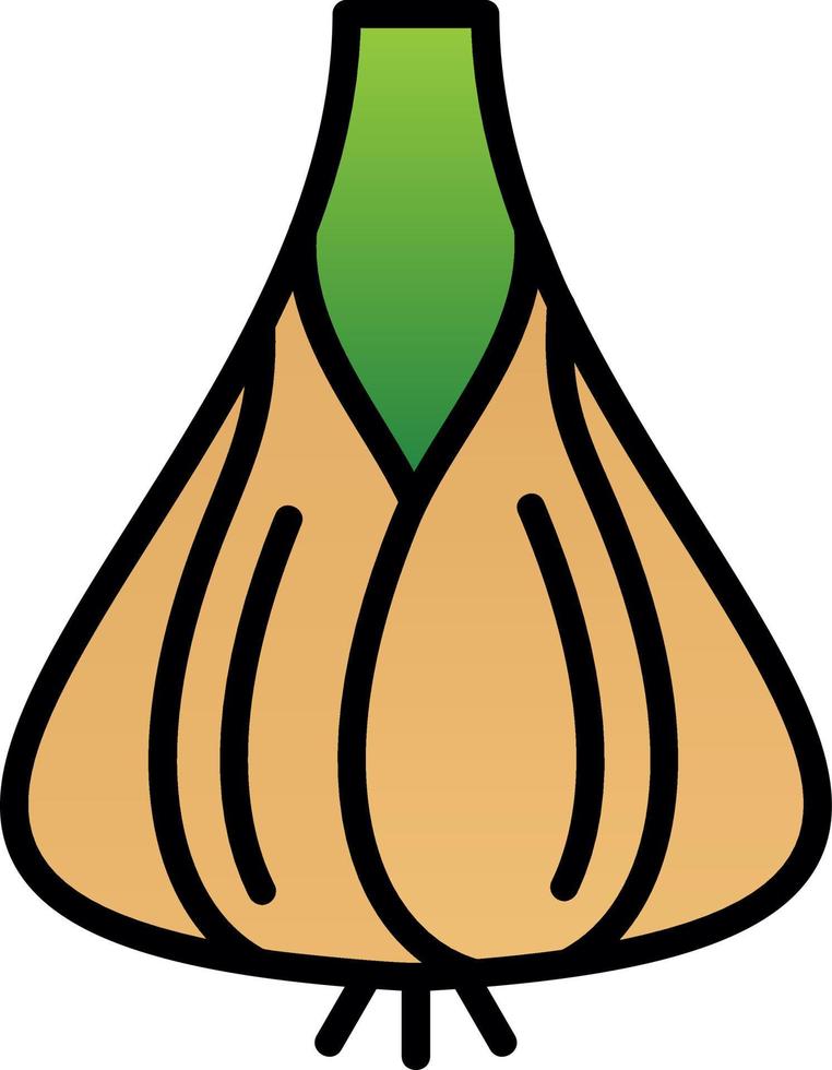 Garlic Vector Icon Design