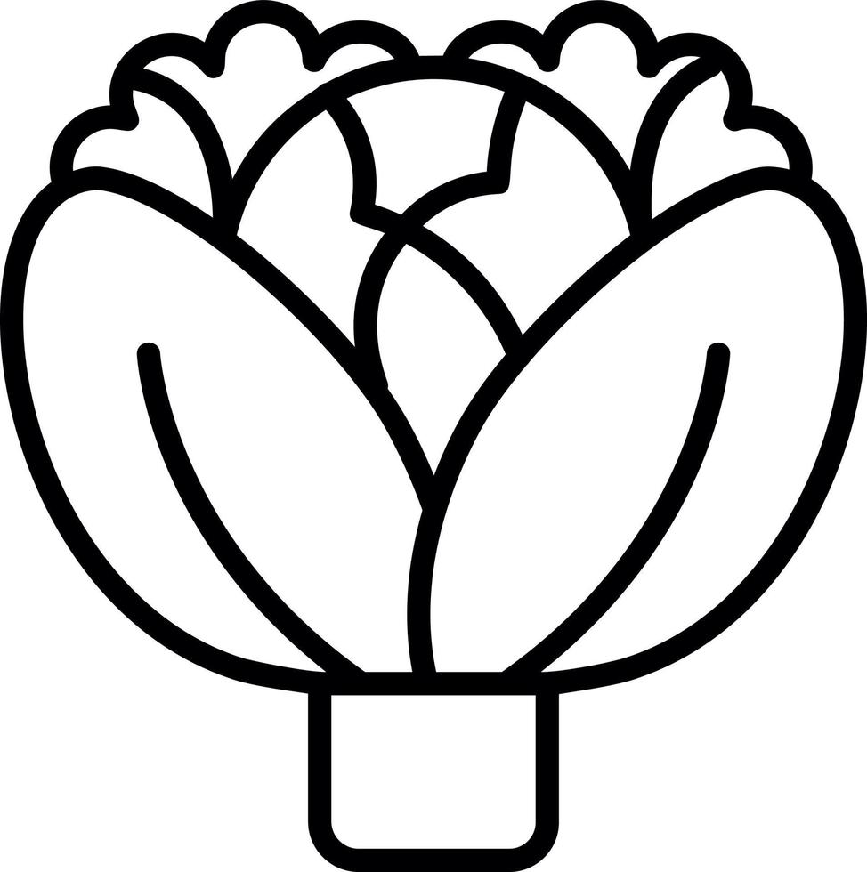Cabbage Vector Icon Design