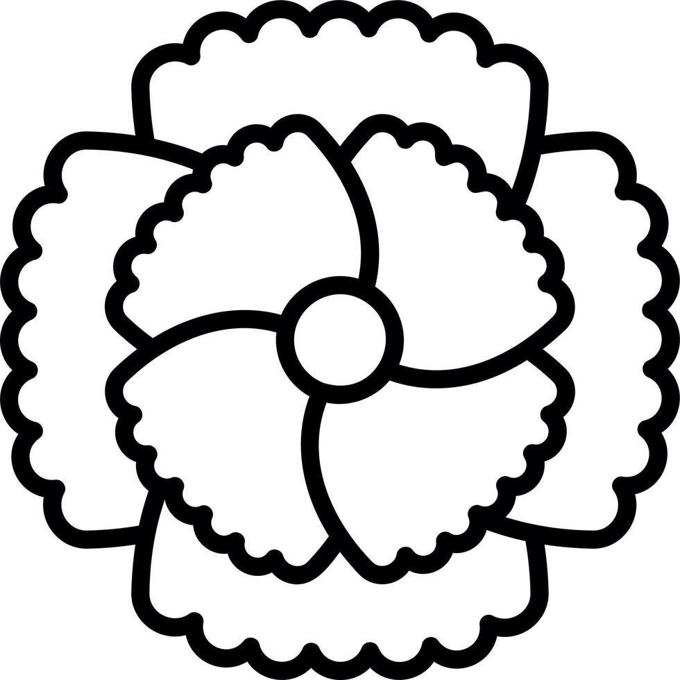 Carnation Vector Icon Design