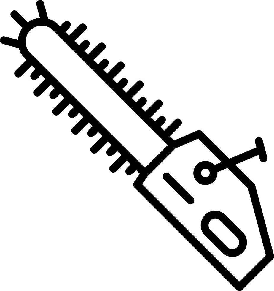 Chainsaw Vector Icon Design