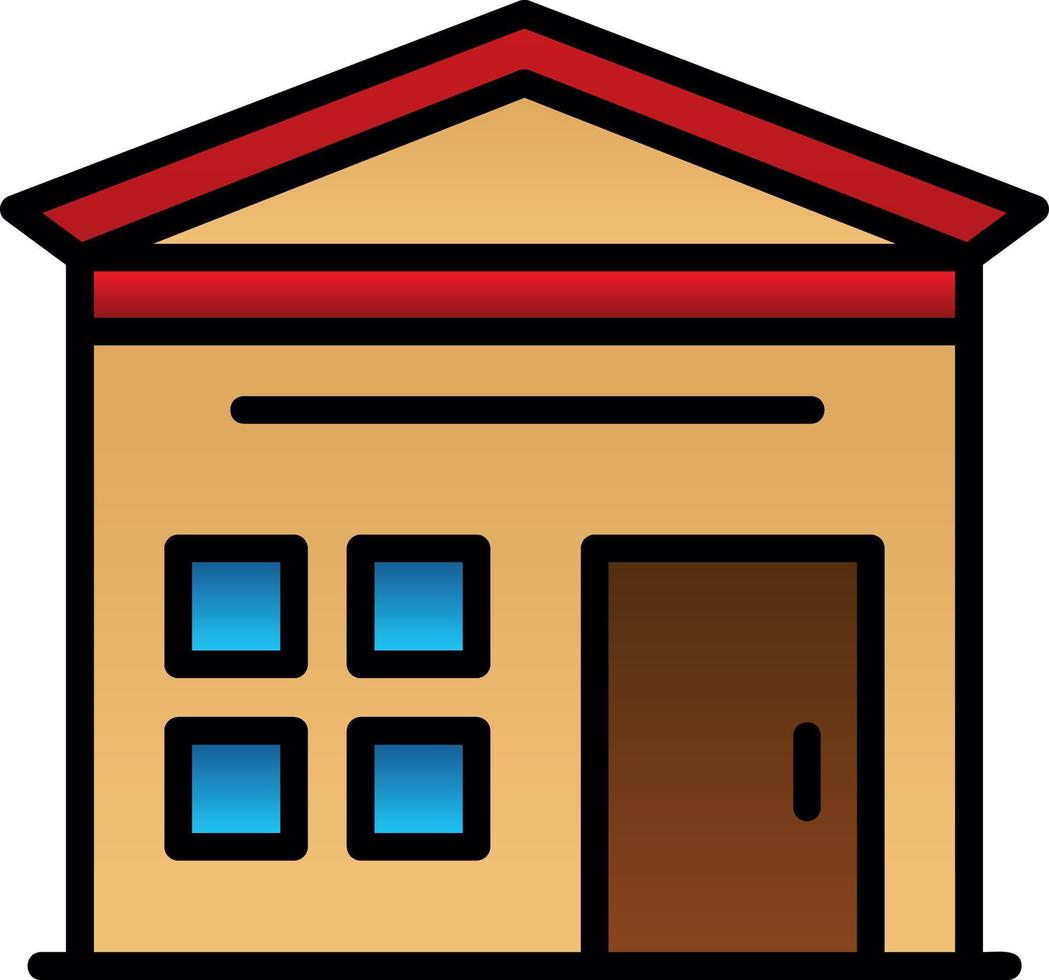 diseño de icono de vector de cobertizo de jardín