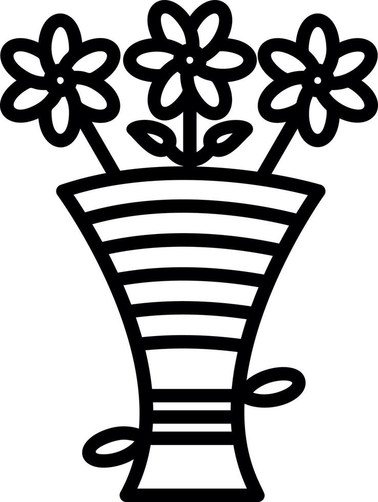 Bouquet Vector Icon Design