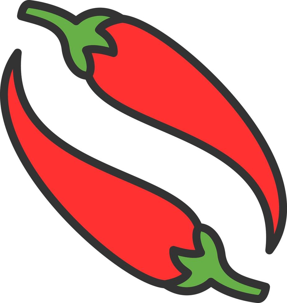 Chili Vector Icon Design