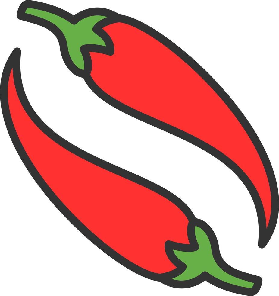 Chili Vector Icon Design