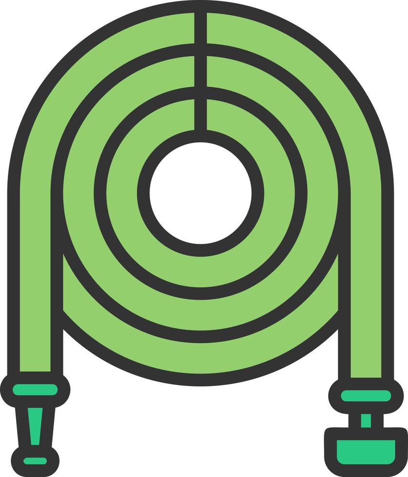 Garden Hose Vector Icon Design