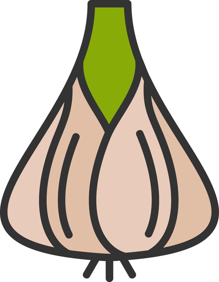 Garlic Vector Icon Design